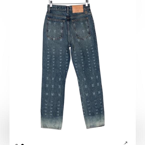 Ulla Johnson NWT- The Cropped Agnes Jean Wide Leg - Etched Arashi Wash - Picture 4 of 12